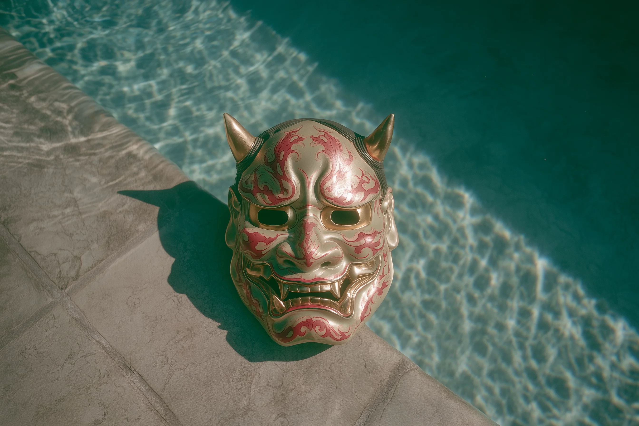 A figure in a saturated pool of water, from the VVSVS Glass Candy world