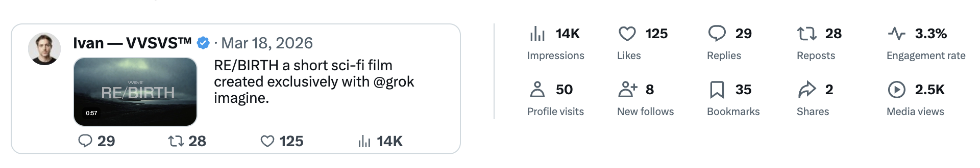 RE/BIRTH short film post