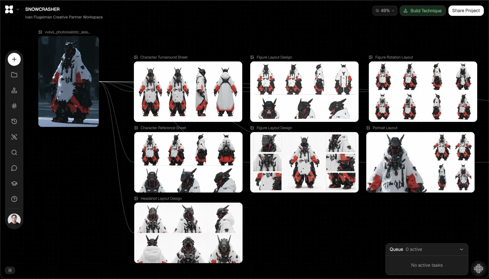 Character sheets in Flora.ai